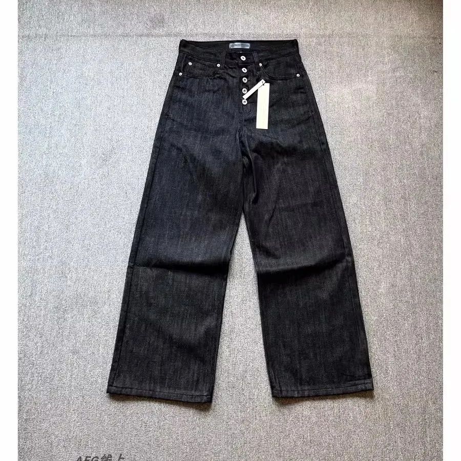 Embroidery On Jeans - Celana Jeans Baggy No Faith Studios