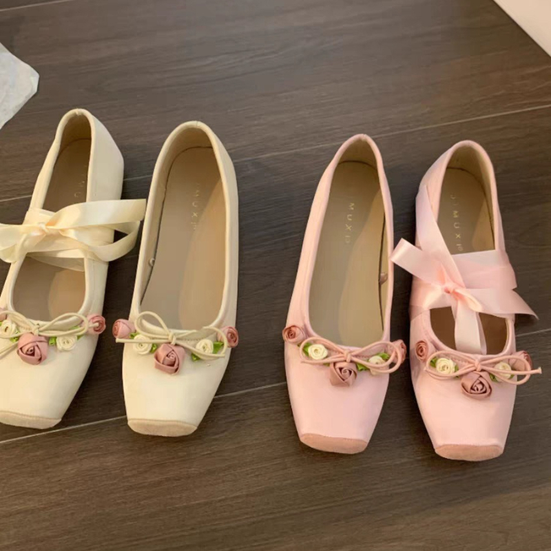 Embroidery Design Free - Sepatu Wanita Model Flats Bow Marie
