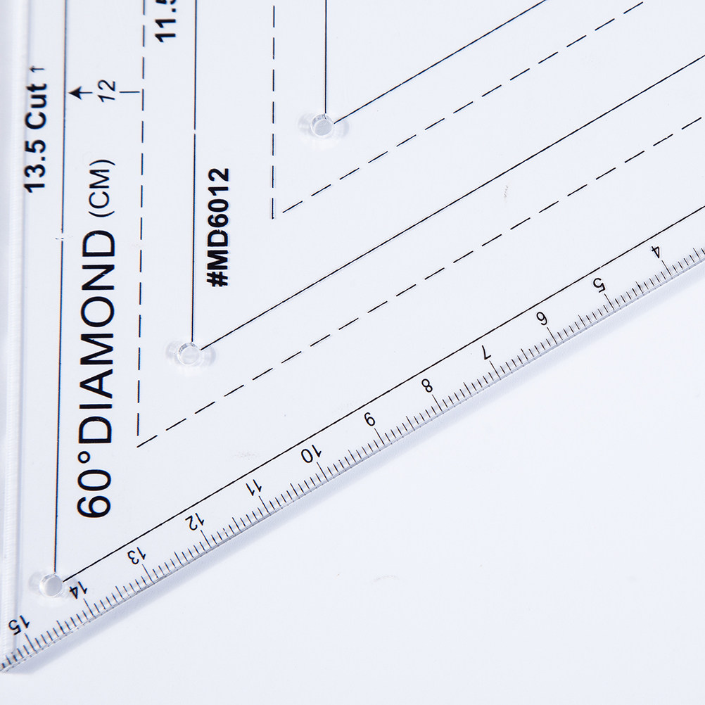 Embroidery And Quilting - Penggaris Quilting Akrilik 60 Derajat, Template