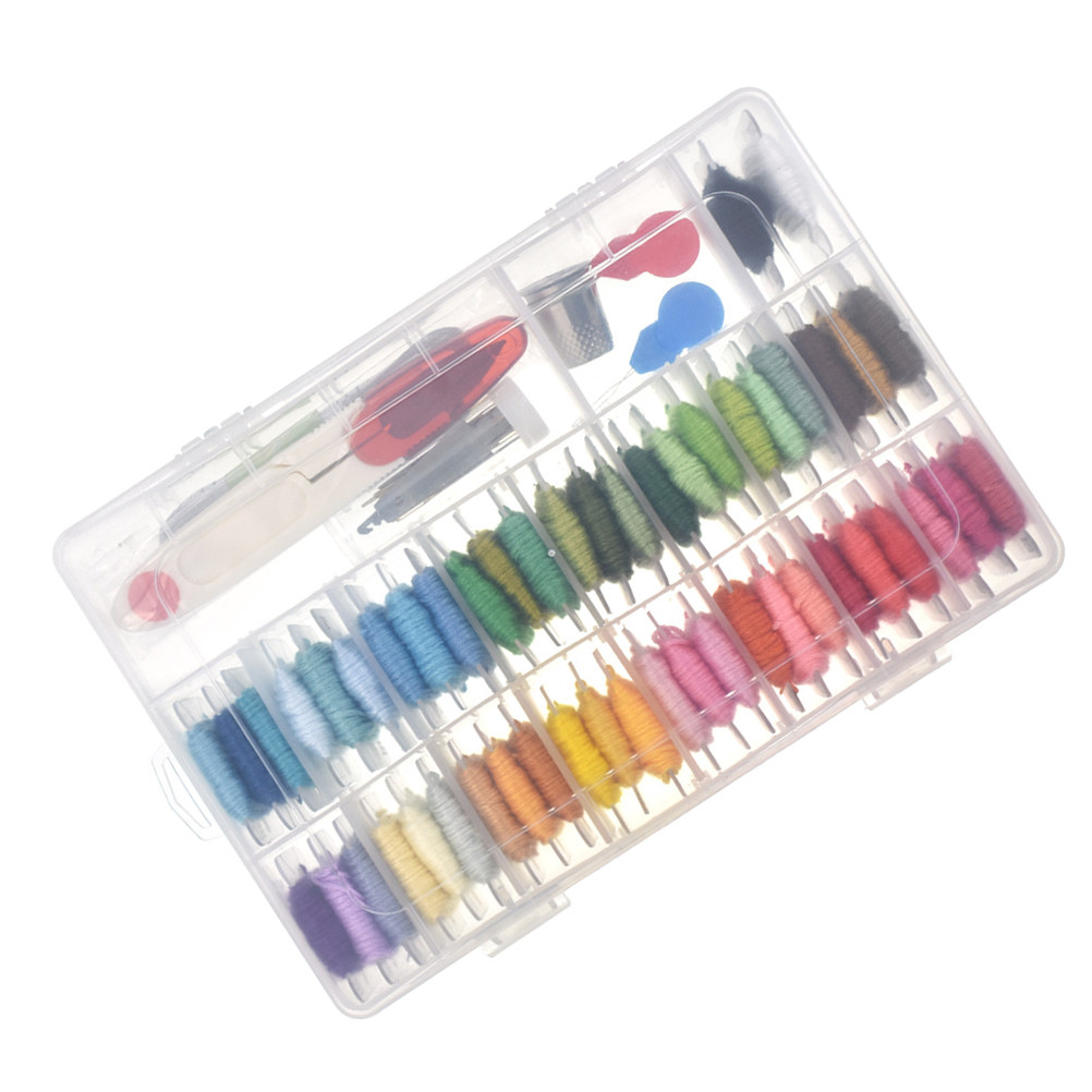 Embroidery Stitches - 50 Perlengkapan Kit Bordir Aneka Ragam