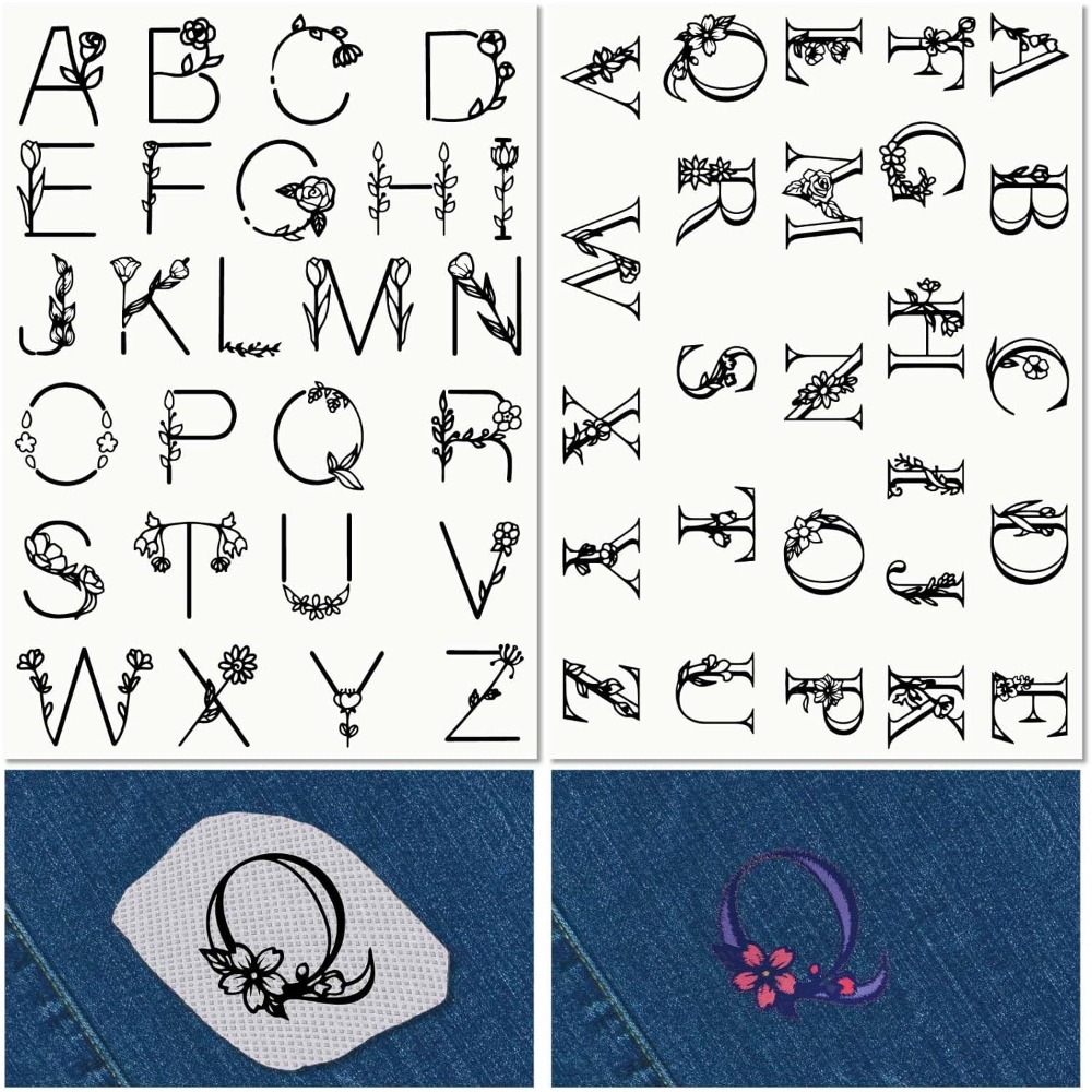 Embroidery Paper - Penstabil bordir larut air huruf A-Z