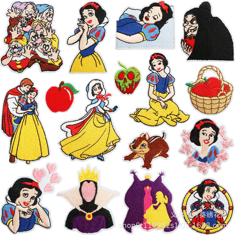 Embroidery Patches - 15 Buah Tambalan Bordir Putri Salju