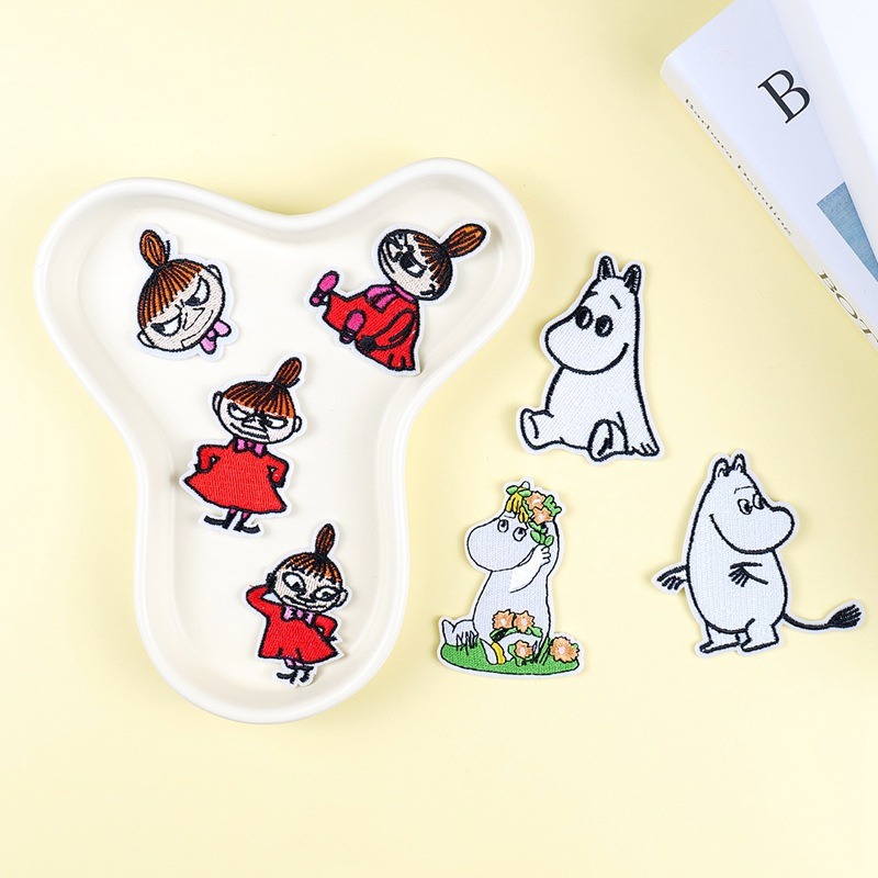 Embroidery Patches - Patch Bordir Kartun Moomin Lucu DIY