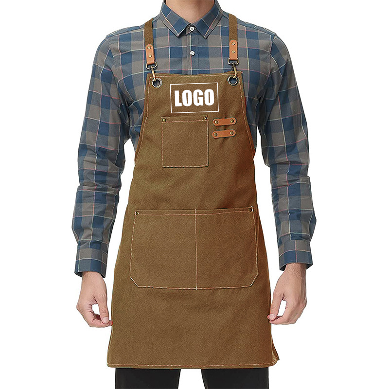 Embroidery Kitchen - Logo bordir kustom celemek kanvas tahan