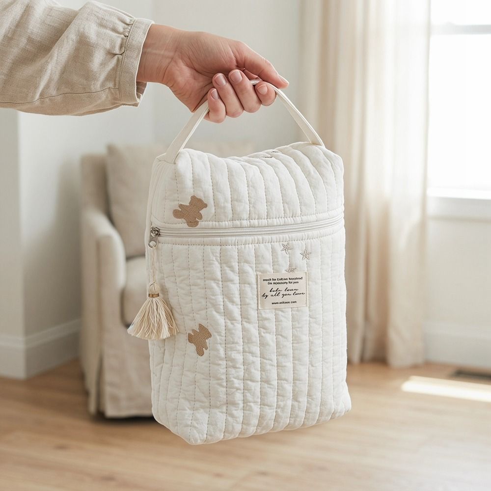 Embroidery And Quilting - Tas Popok Bayi Portabel Berlapis Jahitan