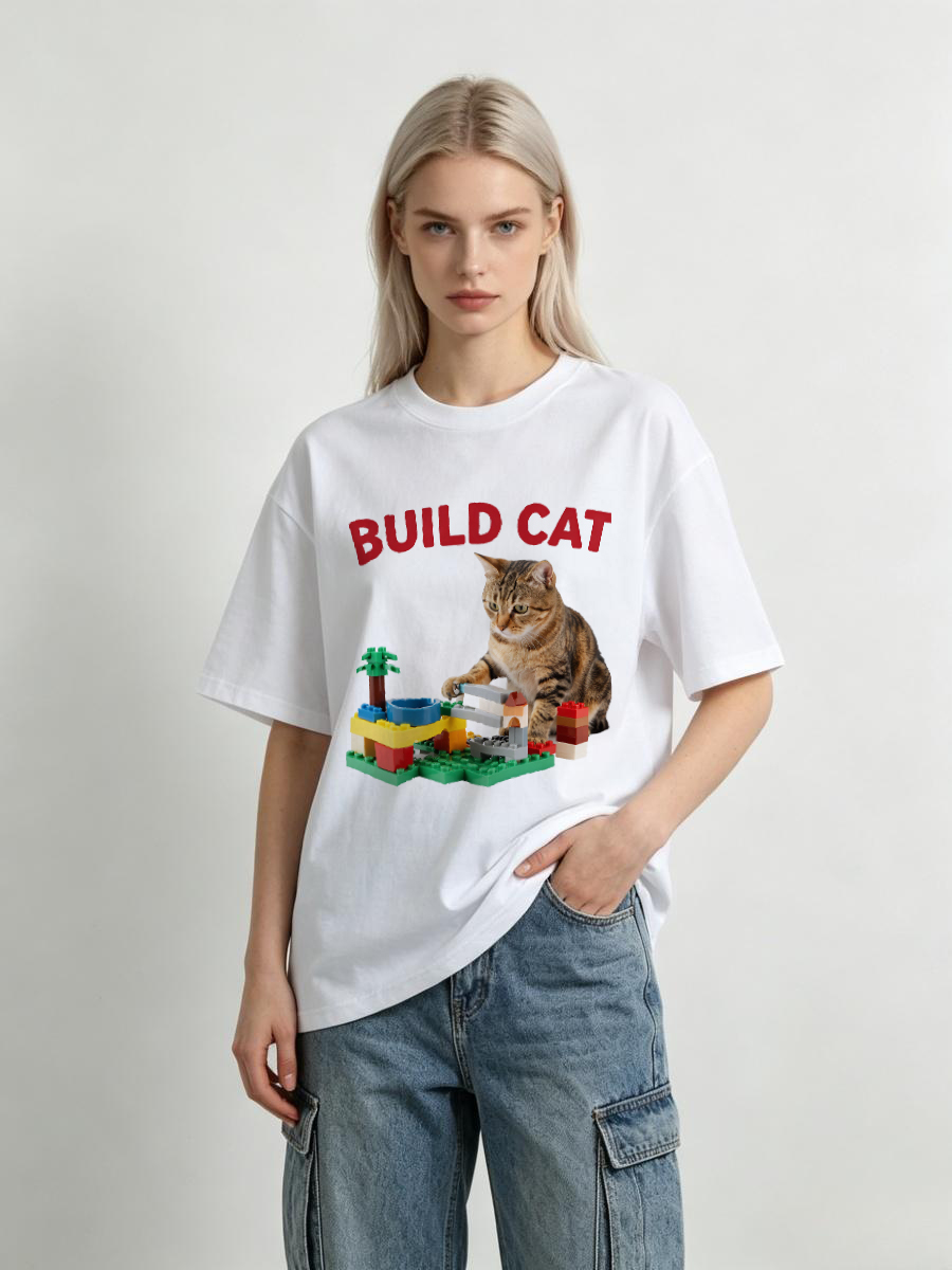 Embroidery Moisturizer - Kaos T-Shirt Pet Print Slim, Nyaman,