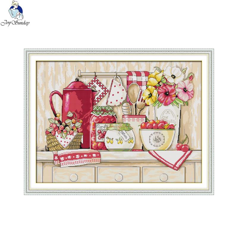 Embroidery Kitchen - Peralatan Dapur Yang Nyaman Dihitung dan