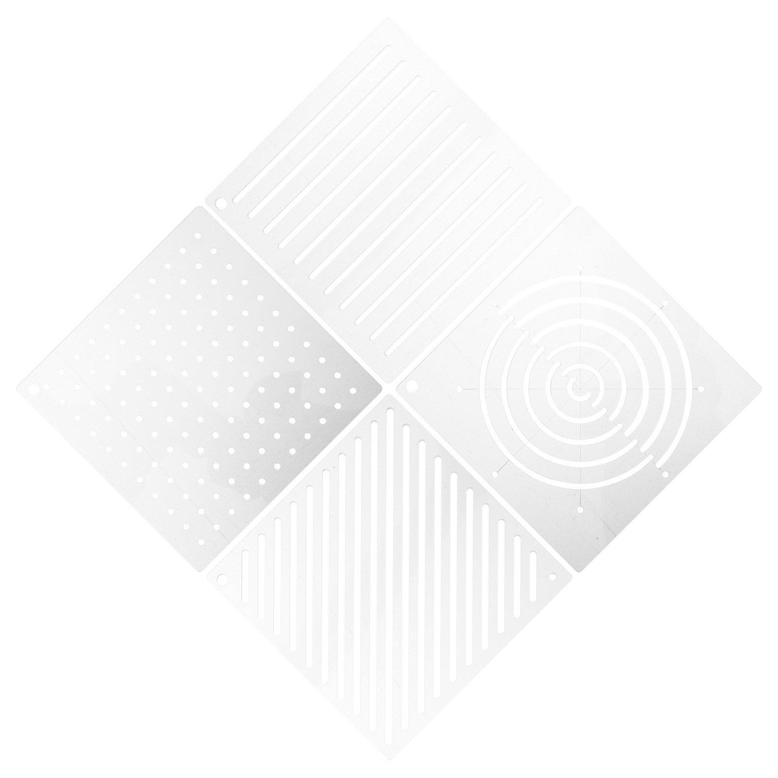 Embroidery And Quilting - 4 Buah Template Quilting Akrilik Serbaguna