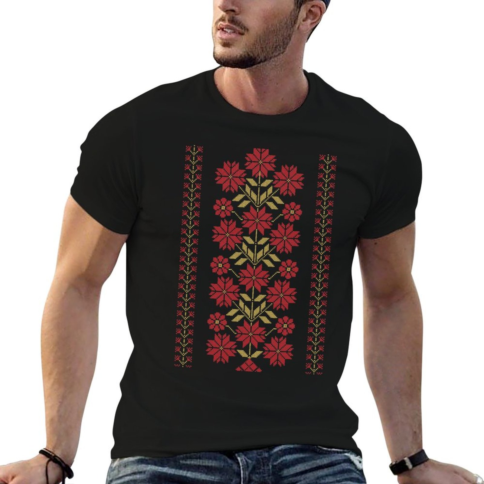 Embroidery Design Patterns Flowers - Desain Pola Bunga Bordir Tatreez Tradisional