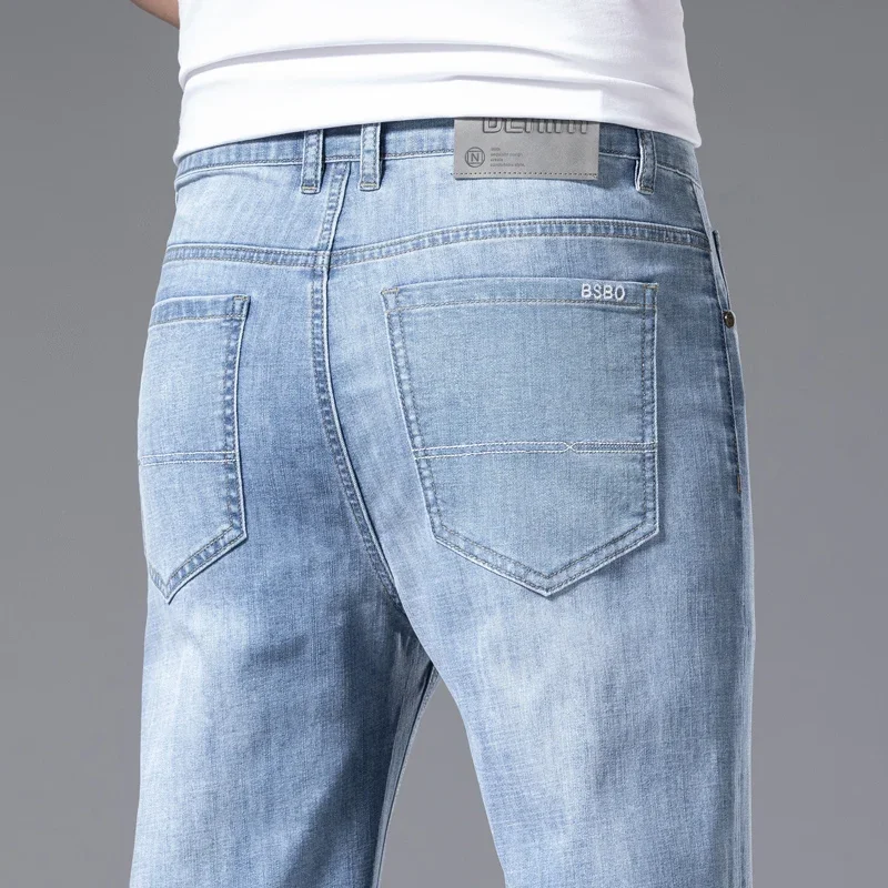 Embroidery On Jeans - Celana Jeans kasual lurus musim gugur