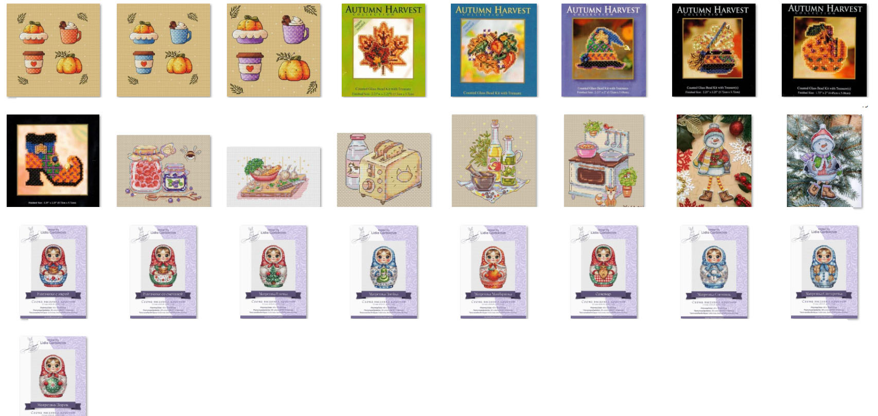 Embroidery Kitchen - Kain kanvas set sulaman silang 100%