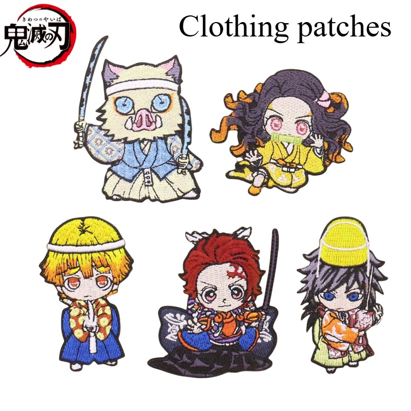 Embroidery Patches - Demon Slayer Kamado Tanjirou Kamado Nezuko
