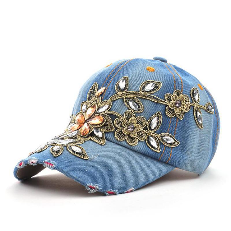 COKK topi bisbol wanita, Snapb - Embroidery On Jeans ulasan dan harga