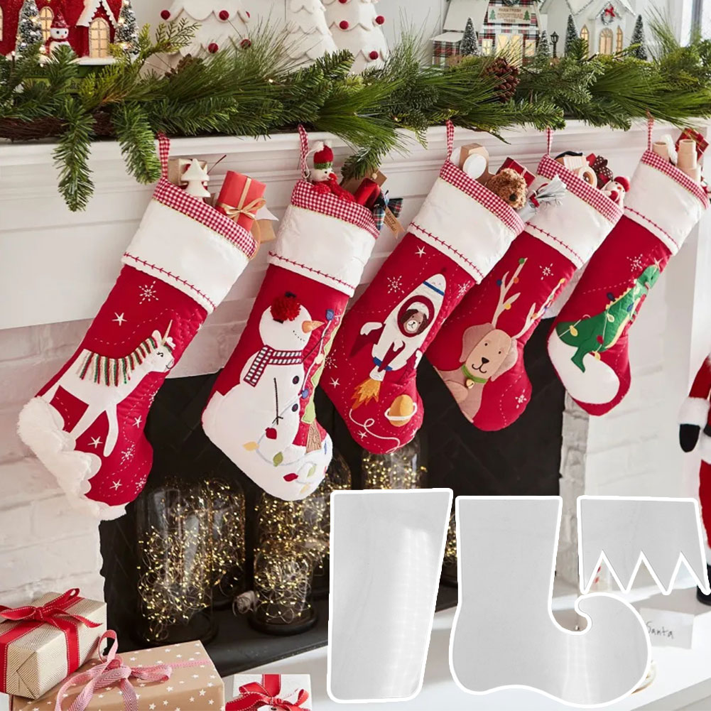 Templat Stoking Natal yang Dip - Embroidery Xmas Stocking ulasan dan harga
