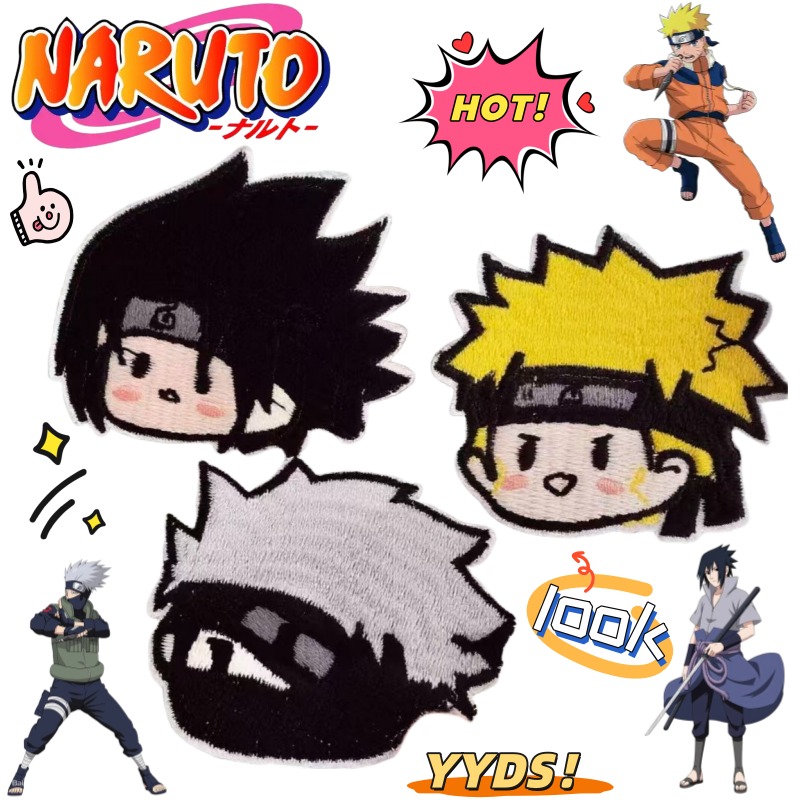 NARUTO Uzumaki Naruto Uchiha S - Embroidery Patches ulasan dan harga