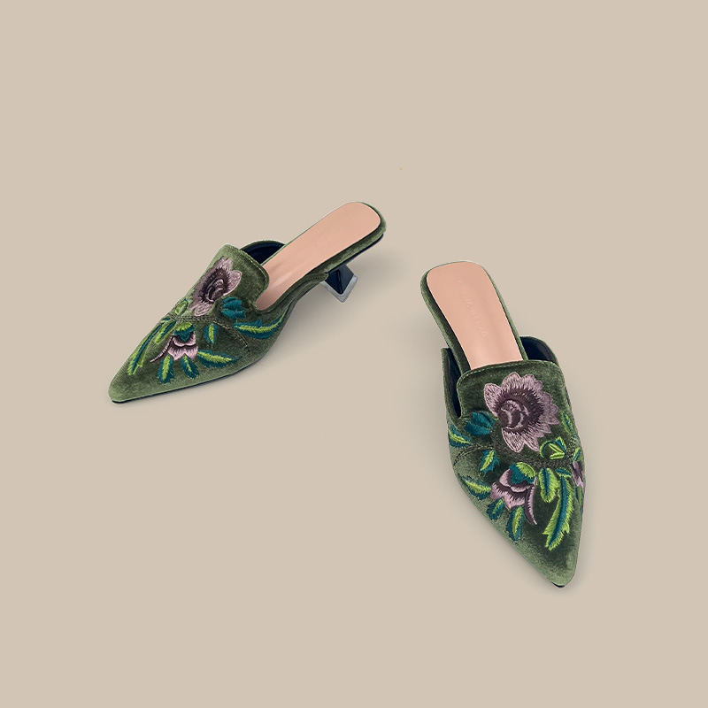 Sepatu Wanita Bordir Beludru,  - Embroidery Design Free ulasan dan harga