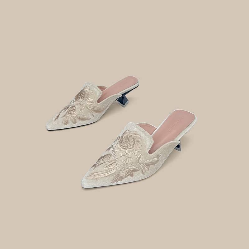 Sepatu Wanita Bordir Beludru,  - Embroidery Design Free ulasan dan harga