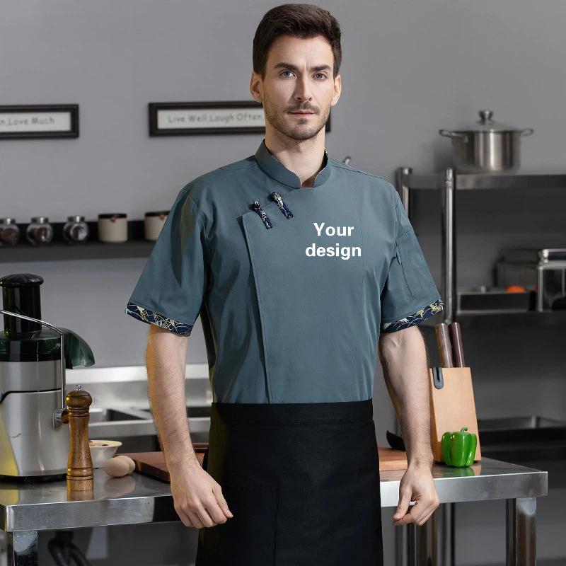 Seragam Koki Lengan Pendek Bah - Embroidery Kitchen ulasan dan harga