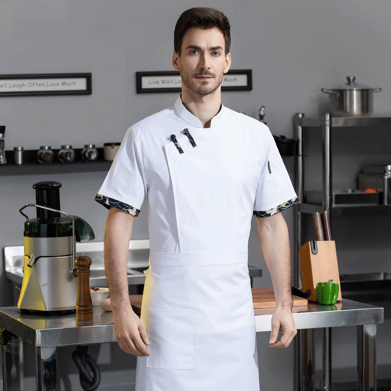 Seragam Koki Lengan Pendek Bah - Embroidery Kitchen ulasan dan harga