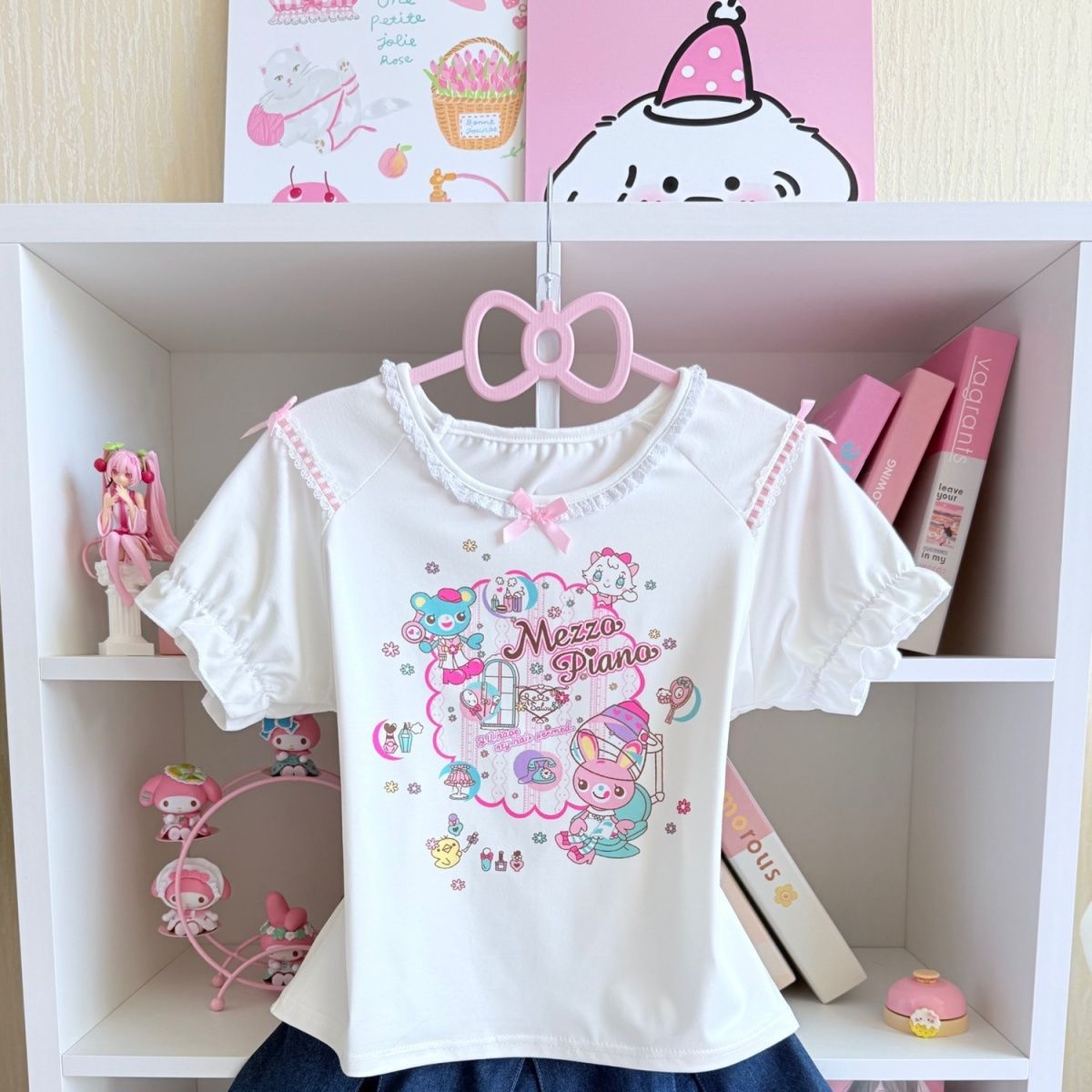 Set Rok Manis Jepang Kaus Leng - Embroidery Cotton Shirt ulasan dan harga