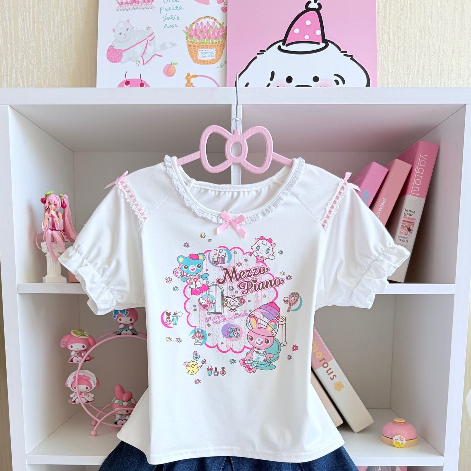 Set Rok Manis Jepang Kaus Leng - Embroidery Cotton Shirt ulasan dan harga