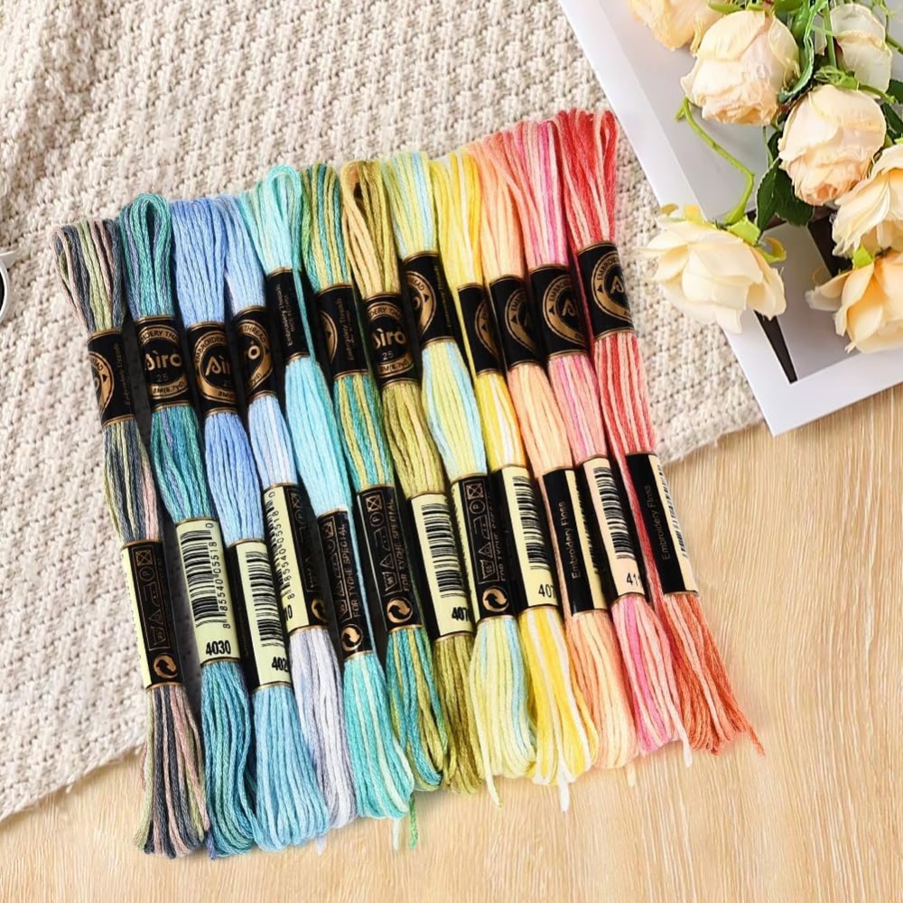 12 Gulungan 105 Yard 6 Ply Ben - Embroidery Stitches ulasan dan harga