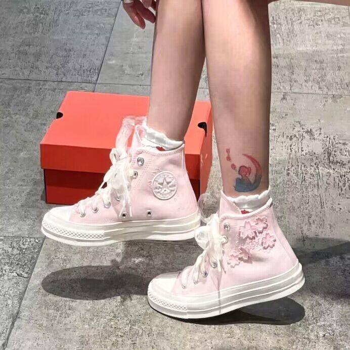 Sepatu Kanvas Bordir Wanita Ch - Embroidery Design Free ulasan dan harga