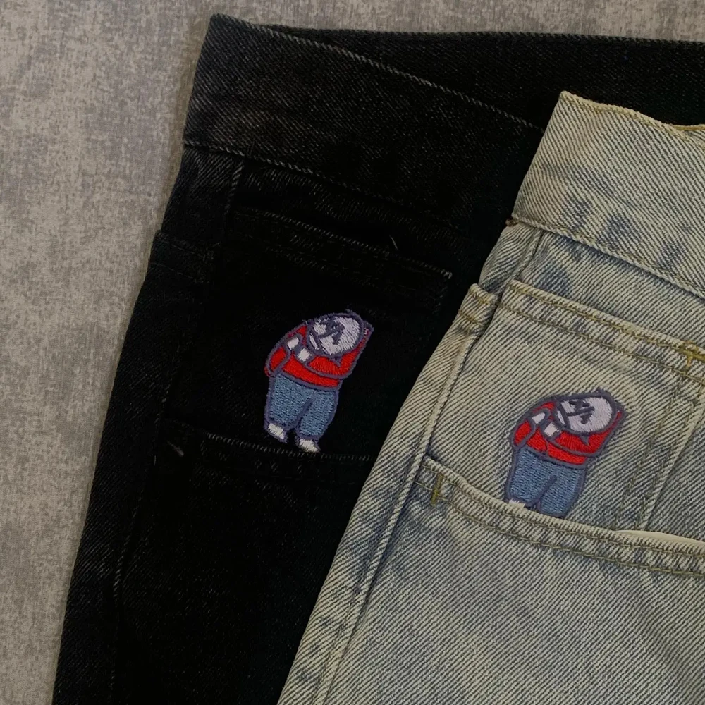 Celana Jeans Baggy Boy Bordir  - Embroidery On Jeans ulasan dan harga