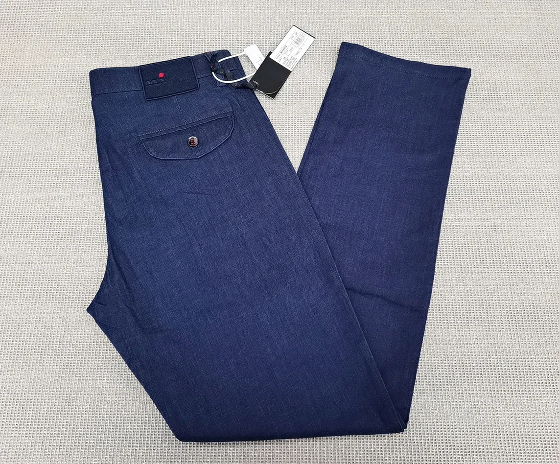 OECHSLI Jeans Katun Tipis Pria - Embroidery On Jeans ulasan dan harga