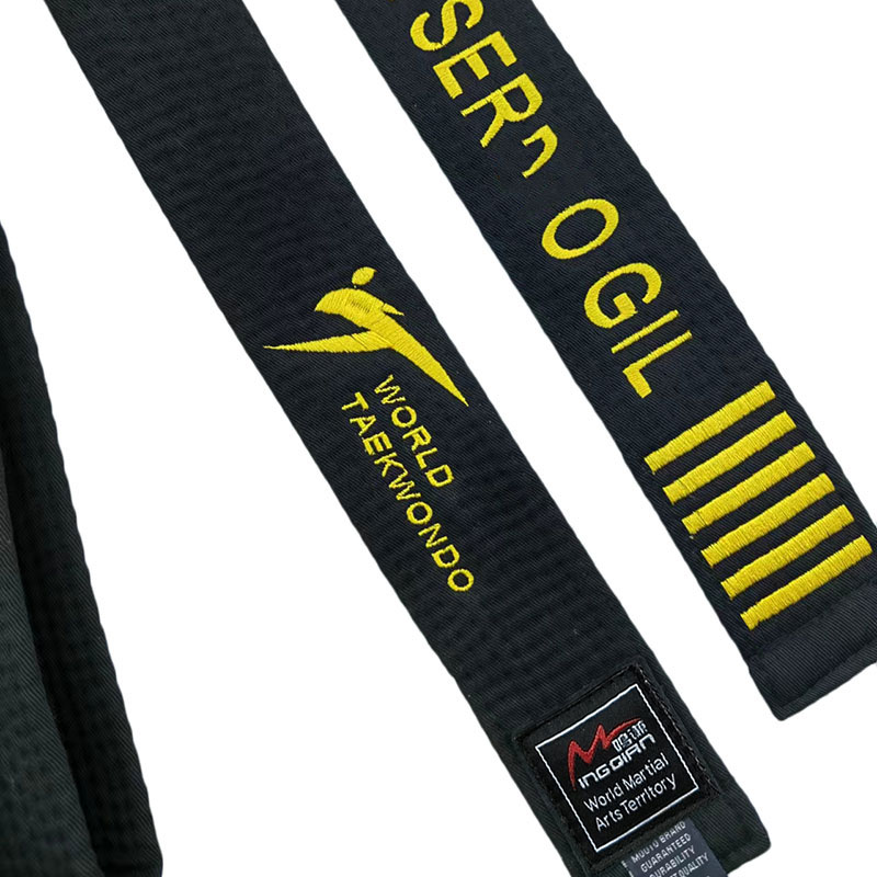WTF World Taekwondo Sabuk Hita - Embroidery World ulasan dan harga