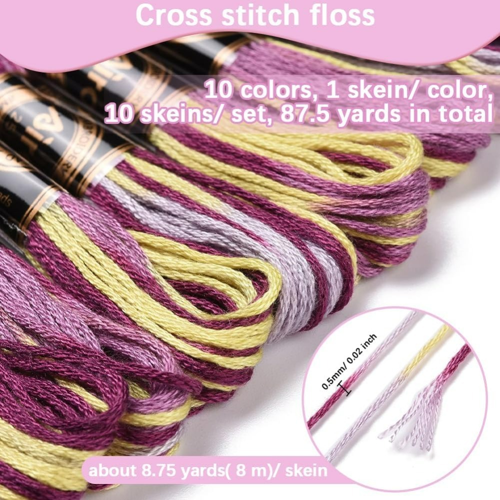 6 Helai Ungu Beraneka Ragam Be - Embroidery Stitches ulasan dan harga