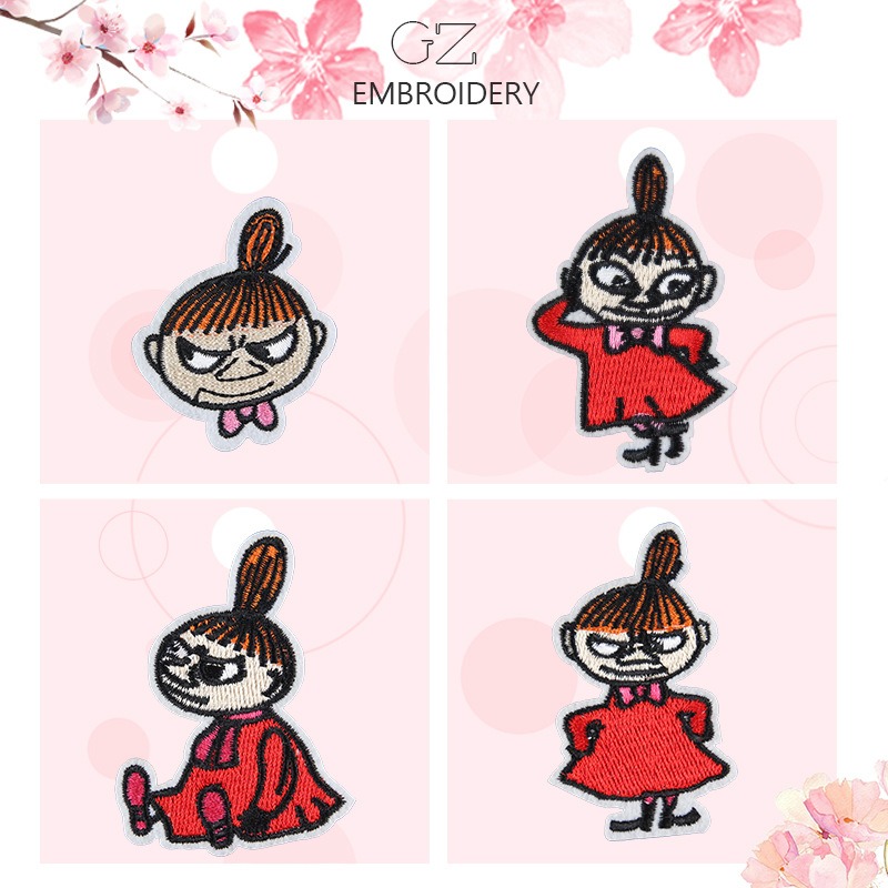 Patch Bordir Kartun Moomin Luc - Embroidery Patches ulasan dan harga