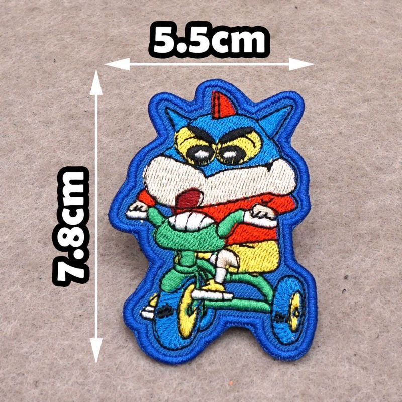 Crayon Shin-chan Nohara Shinno - Embroidery Patches ulasan dan harga