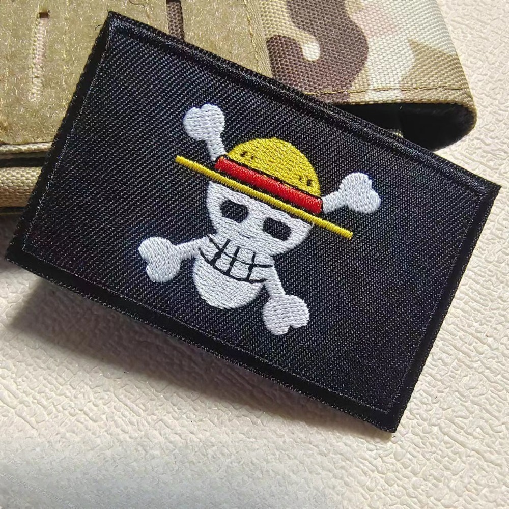 Patch bordir Velcro One Piece  - Embroidery Patches ulasan dan harga