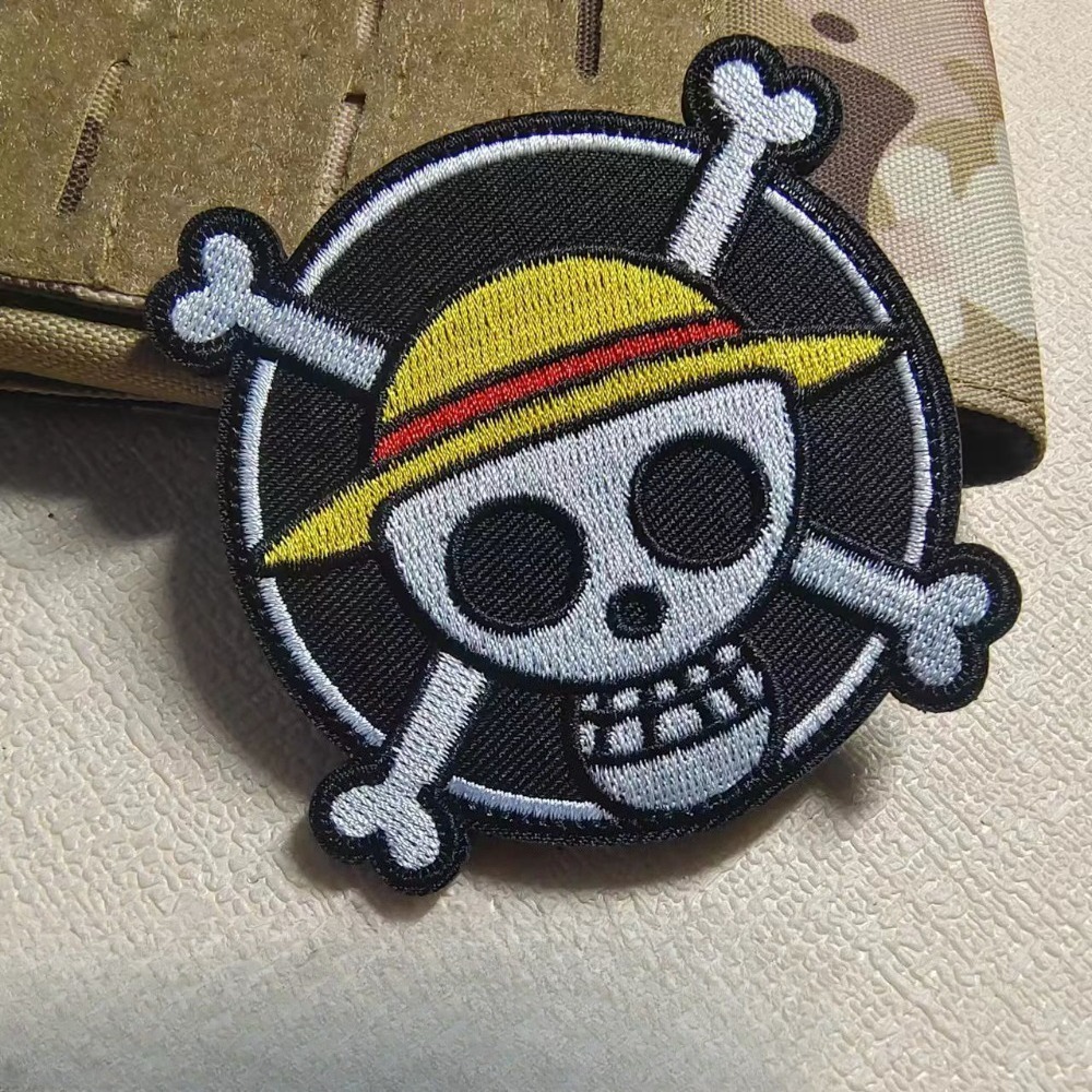 Patch bordir Velcro One Piece  - Embroidery Patches ulasan dan harga