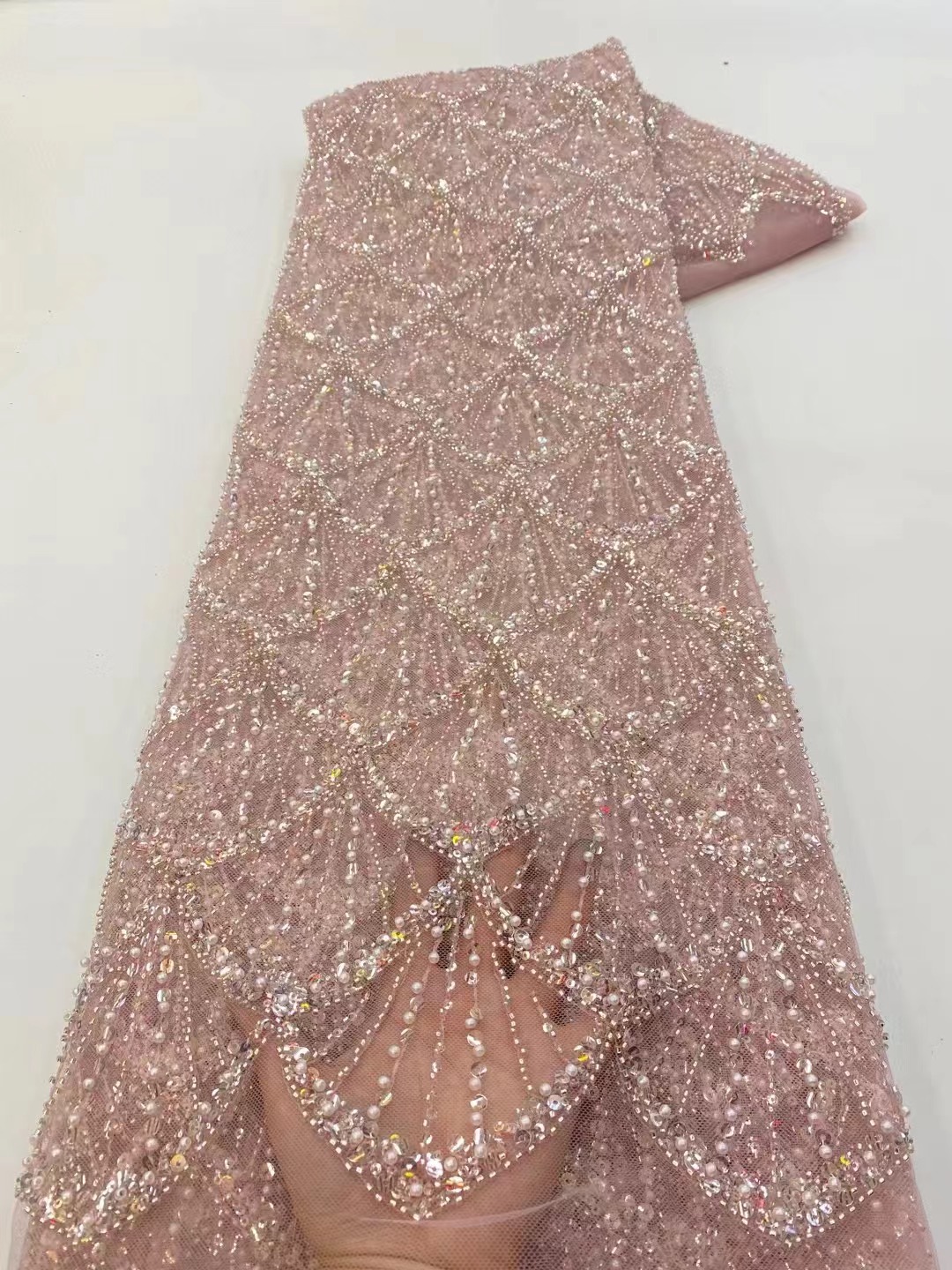 Kain Tulle Renda Afrika 2026 K - Embroidery Net Dress ulasan dan harga