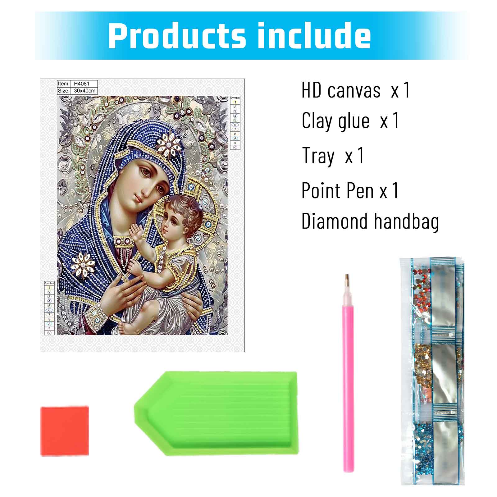 Kit Lukisan Seni Berlian Bentu - Embroidery Icon ulasan dan harga
