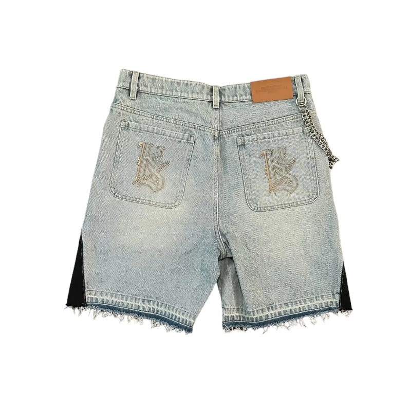 Celana Pendek Denim Retro Amer - Embroidery On Jeans ulasan dan harga