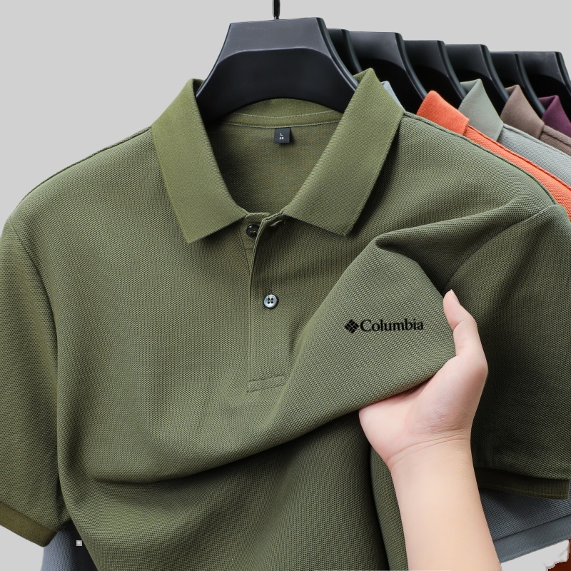 Kaos Polo Pria Kasual Nyaman B - Embroidery Icon ulasan dan harga
