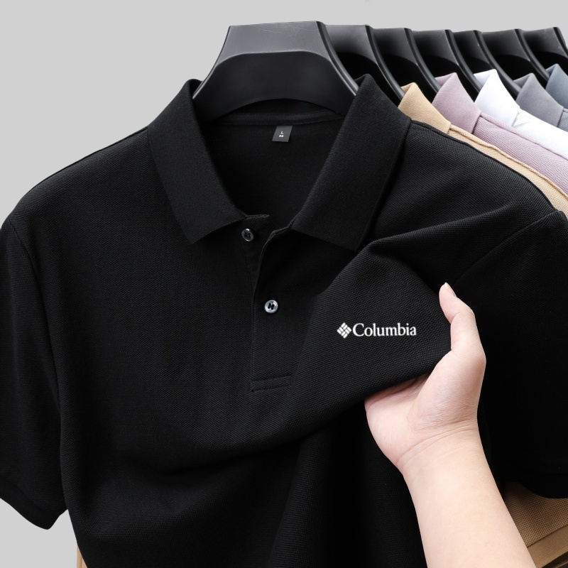Kaos Polo Pria Kasual Nyaman B - Embroidery Icon ulasan dan harga