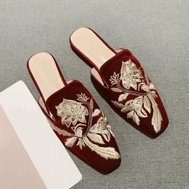 Sepatu Wanita Baru 2026 Sandal - Embroidery Design Free ulasan dan harga