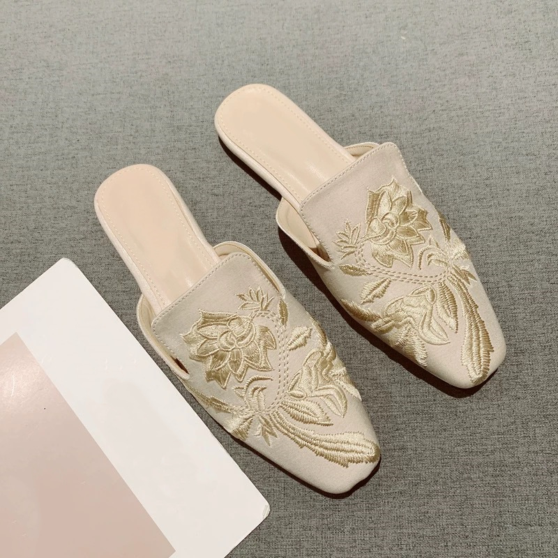 Sepatu Wanita Baru 2026 Sandal - Embroidery Design Free ulasan dan harga