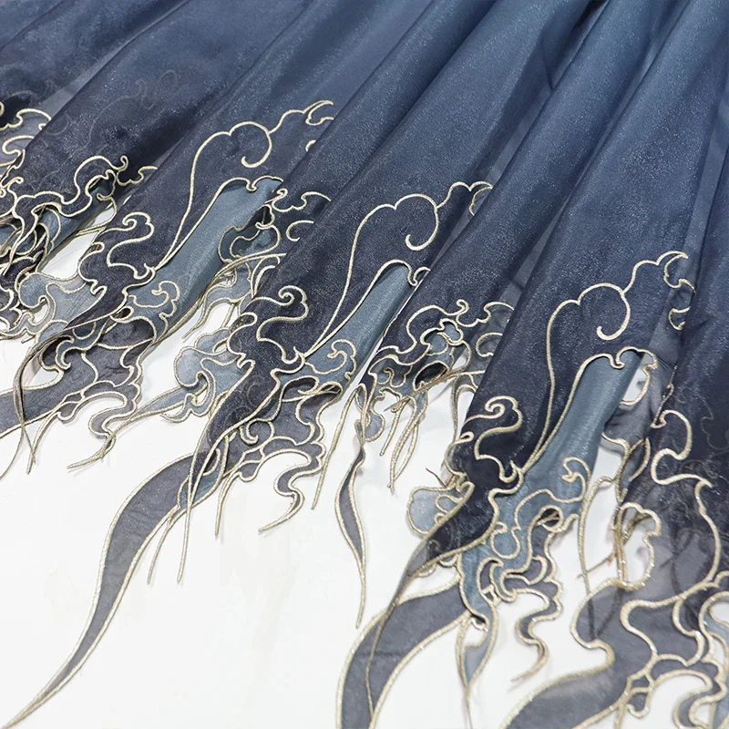 Kain Gradasi Daun Teratai Bord - Embroidery Design Free ulasan dan harga
