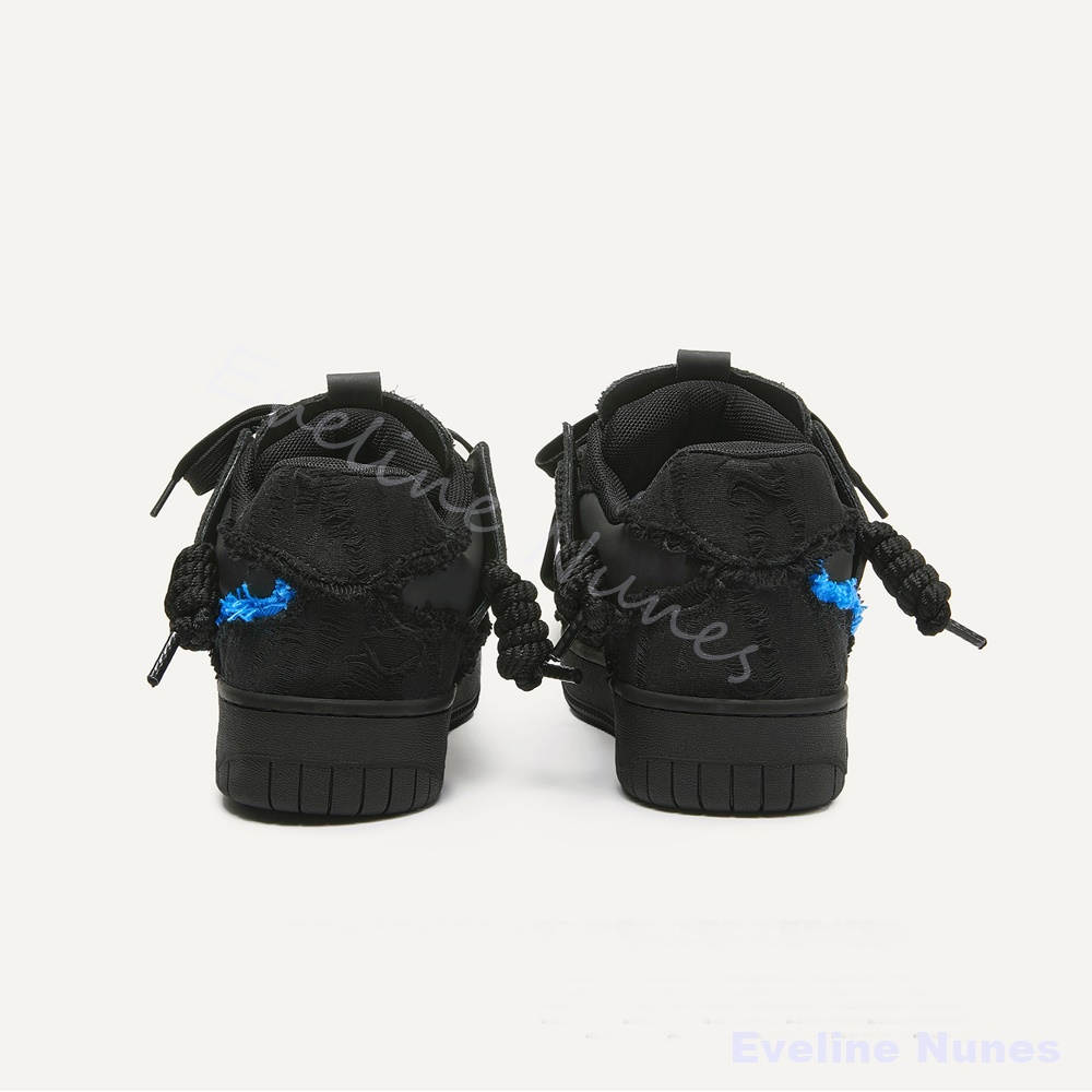 Sepatu Skate Platform Tepi Raw - Embroidery Stitches ulasan dan harga
