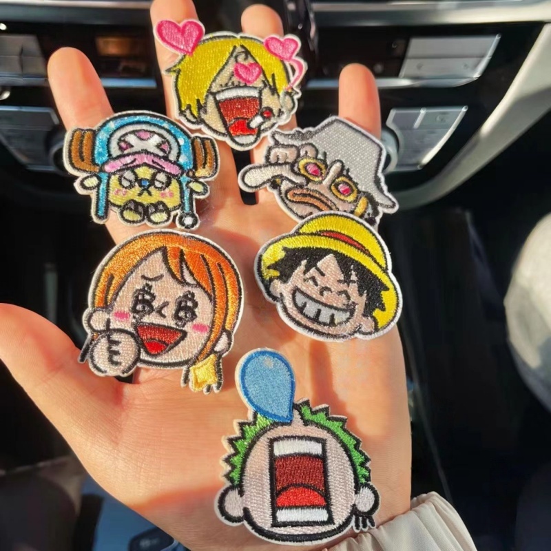Patch Kain Anime One Piece Str - Embroidery Patches ulasan dan harga