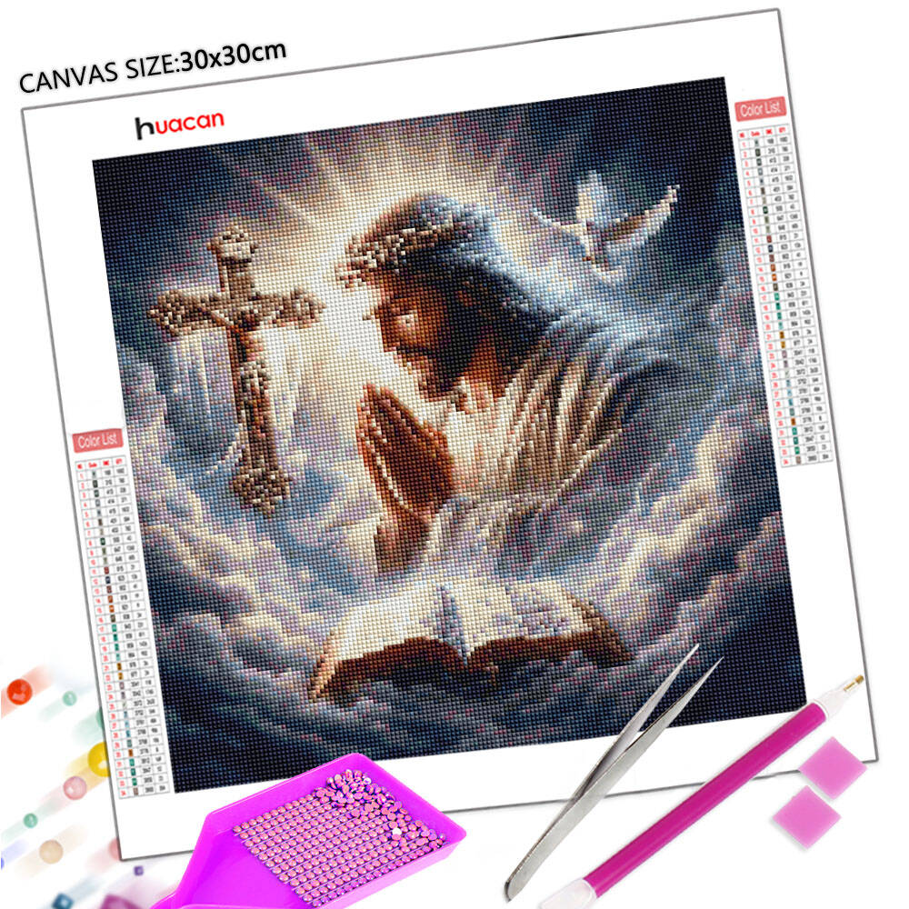 Lukisan Berlian DIY Huacan 5D  - Embroidery Icon ulasan dan harga