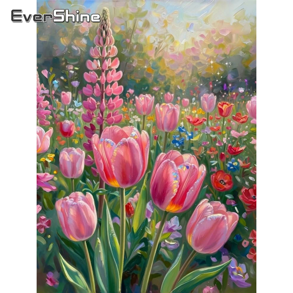 Evershine 11CT Kit Sulaman Sil - Embroidery Design Patterns Flowers ulasan dan harga