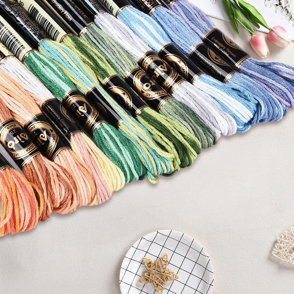 12 Gulungan Benang Sulam 105 Y - Embroidery Stitches ulasan dan harga