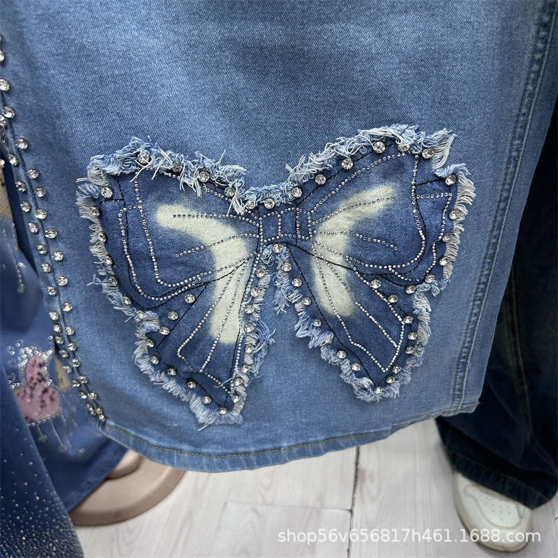 Setelan Dua Potong Wanita Musi - Embroidery On Jeans ulasan dan harga