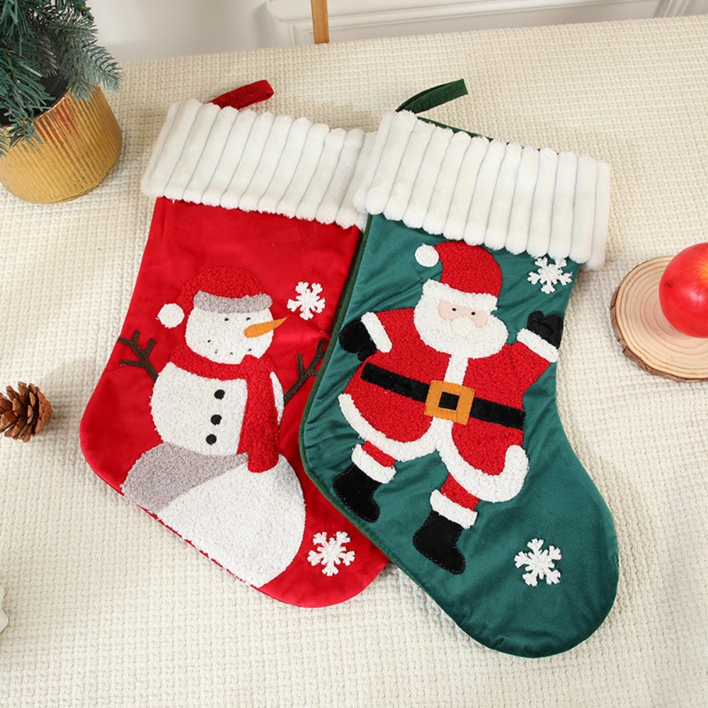 Kantong Natal Bordir Gantung y - Embroidery Xmas Stocking ulasan dan harga